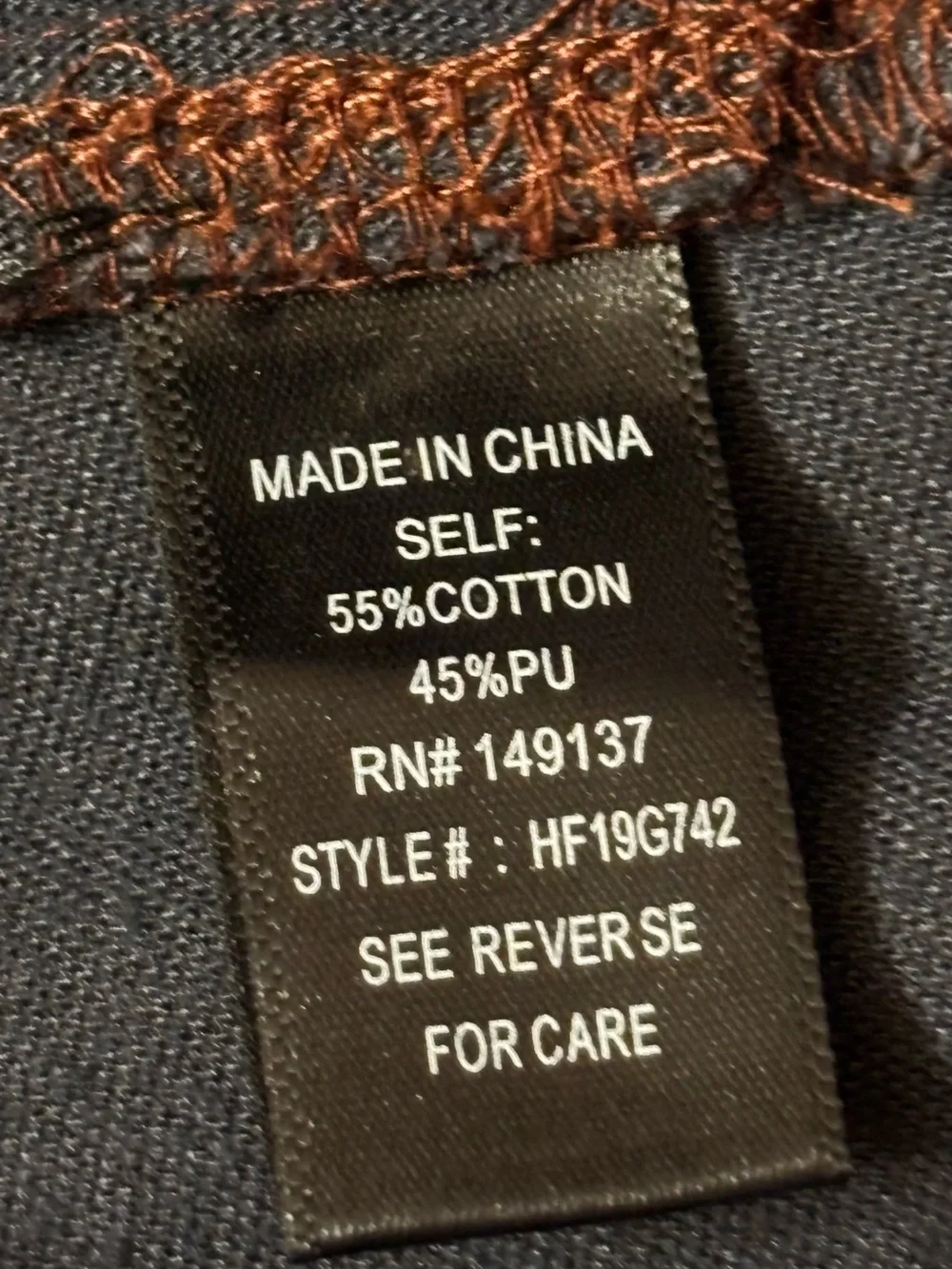HYFVE Brown Faux Leather Waistband Detail